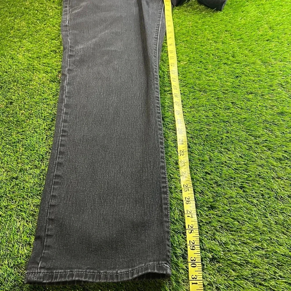 True Religion Ricky Mens 40 Relaxed Straight Black Jeans Horseshoe Flap Pockets